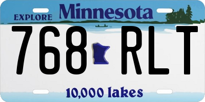 MN license plate 768RLT