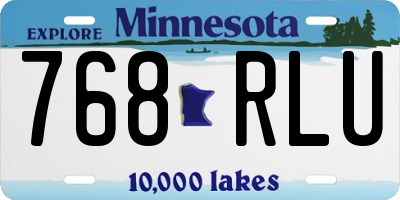 MN license plate 768RLU