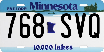 MN license plate 768SVQ