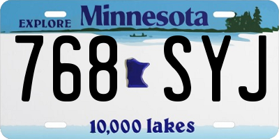 MN license plate 768SYJ
