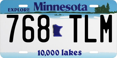 MN license plate 768TLM