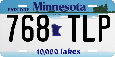 MN license plate 768TLP