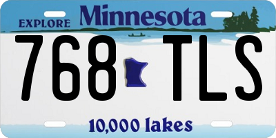 MN license plate 768TLS