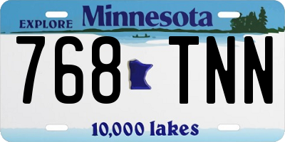 MN license plate 768TNN