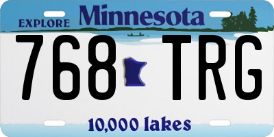 MN license plate 768TRG
