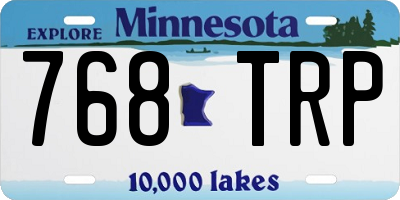 MN license plate 768TRP