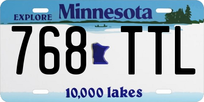 MN license plate 768TTL