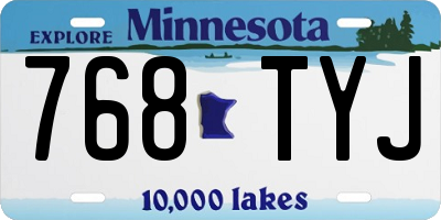 MN license plate 768TYJ
