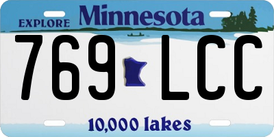 MN license plate 769LCC