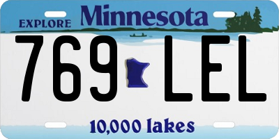 MN license plate 769LEL