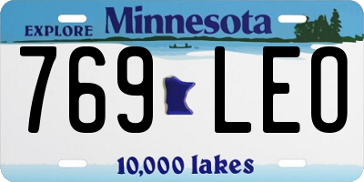 MN license plate 769LEO