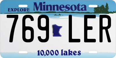 MN license plate 769LER
