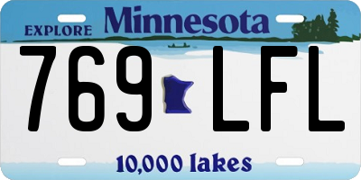 MN license plate 769LFL