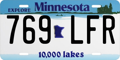 MN license plate 769LFR
