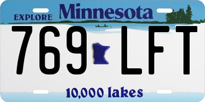 MN license plate 769LFT