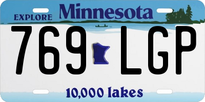 MN license plate 769LGP