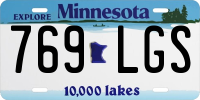 MN license plate 769LGS