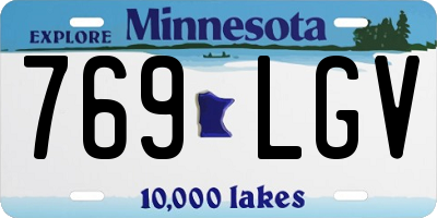 MN license plate 769LGV