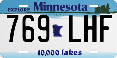 MN license plate 769LHF