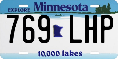 MN license plate 769LHP