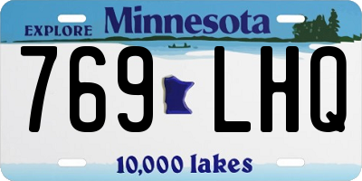 MN license plate 769LHQ