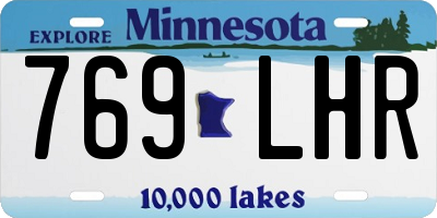 MN license plate 769LHR