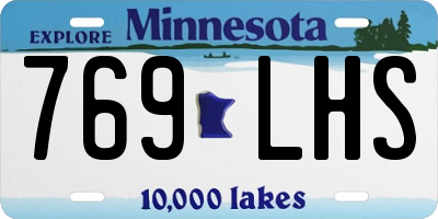 MN license plate 769LHS