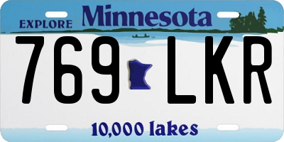 MN license plate 769LKR