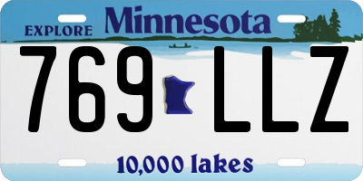 MN license plate 769LLZ
