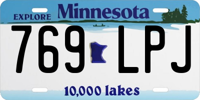 MN license plate 769LPJ