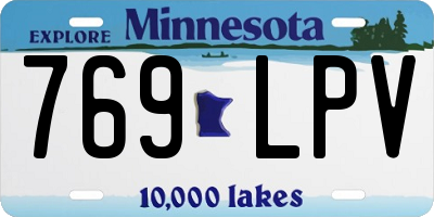MN license plate 769LPV