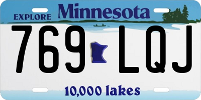 MN license plate 769LQJ