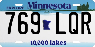 MN license plate 769LQR