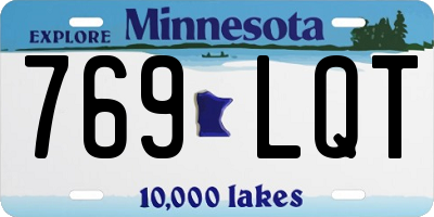 MN license plate 769LQT