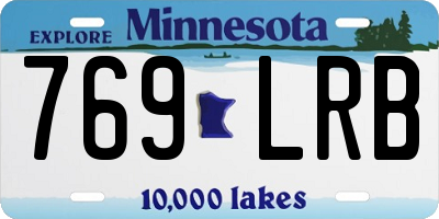 MN license plate 769LRB