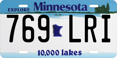 MN license plate 769LRI