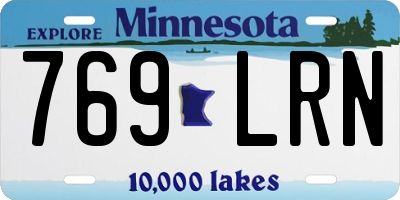 MN license plate 769LRN