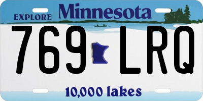 MN license plate 769LRQ