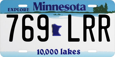 MN license plate 769LRR