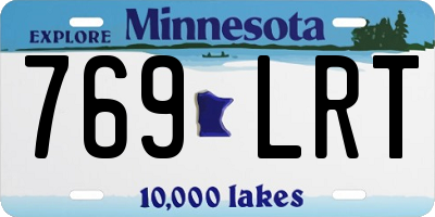 MN license plate 769LRT