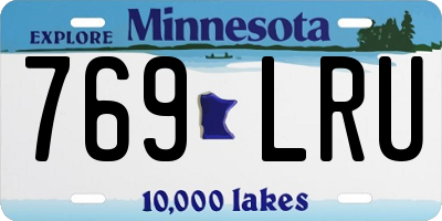 MN license plate 769LRU