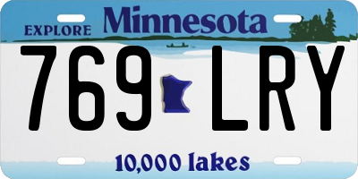 MN license plate 769LRY