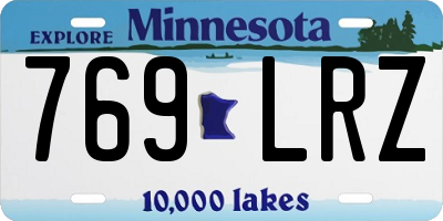 MN license plate 769LRZ