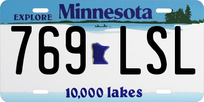MN license plate 769LSL