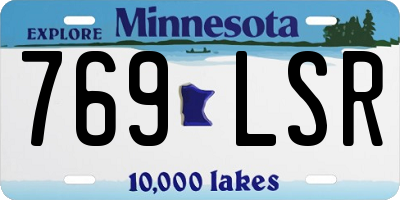 MN license plate 769LSR