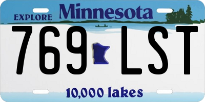 MN license plate 769LST