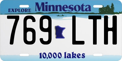 MN license plate 769LTH