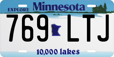 MN license plate 769LTJ