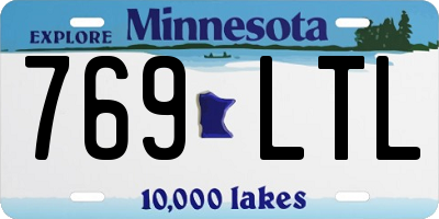 MN license plate 769LTL