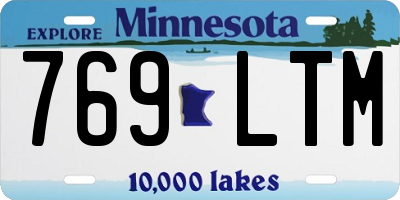 MN license plate 769LTM